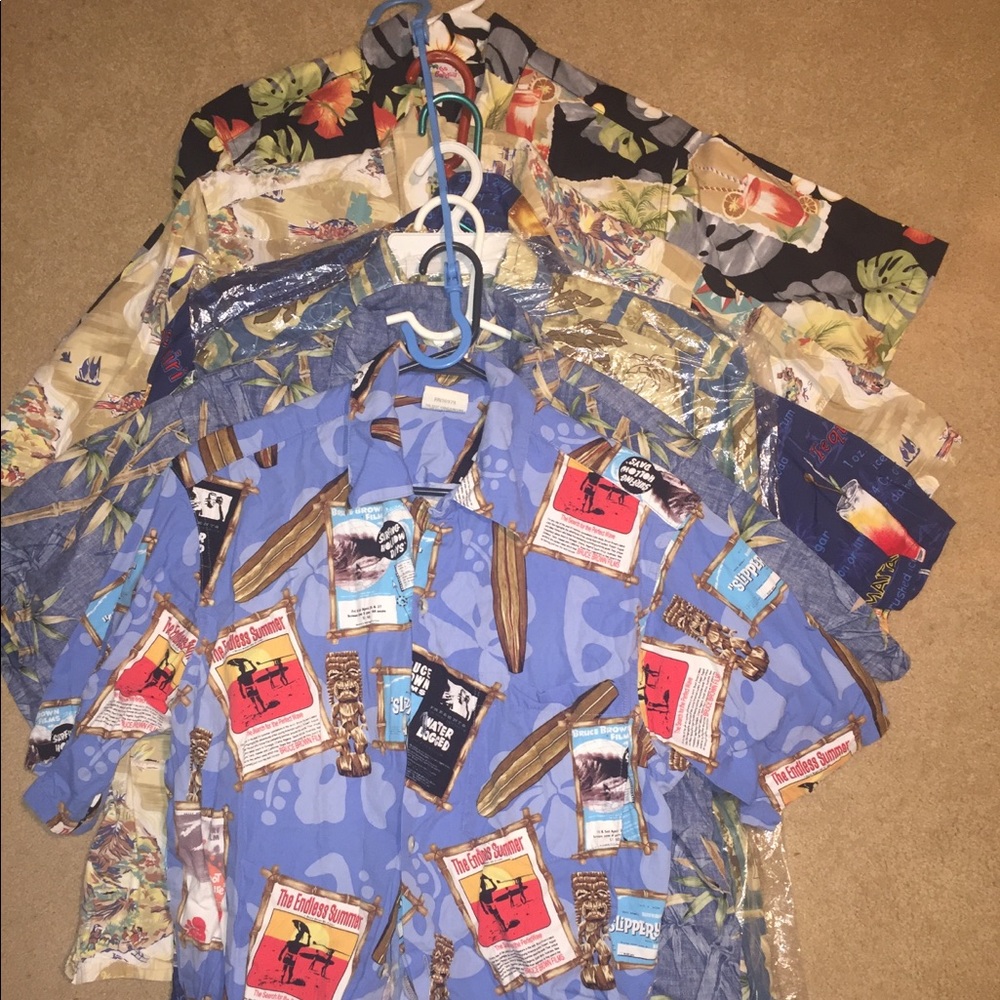 Vintage Go Barefoot Hawaiin Summer Shirts Men’s MEDIUM